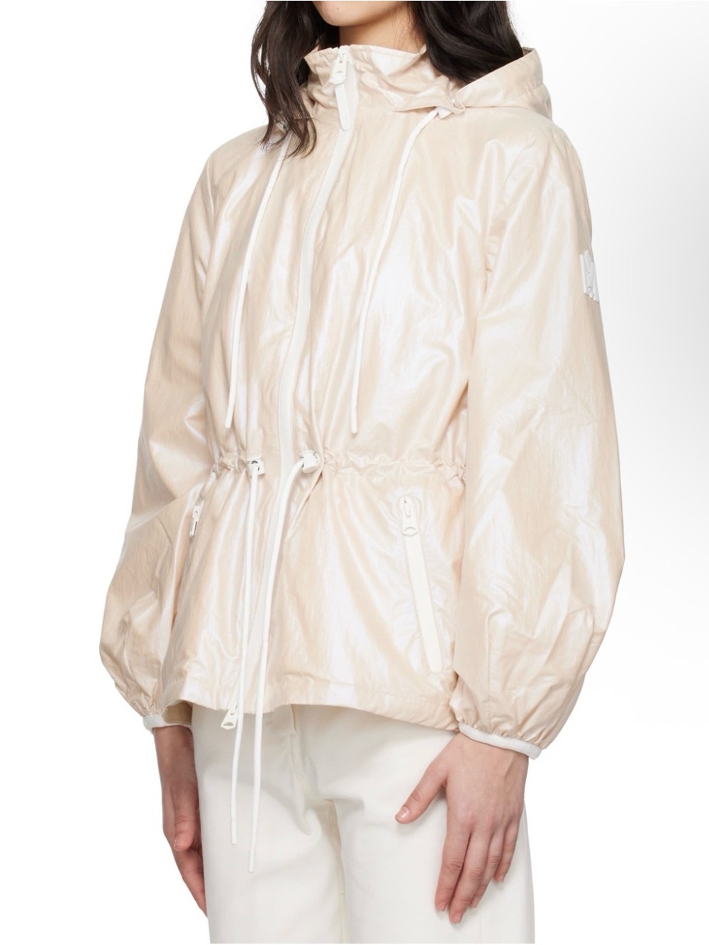 MACKAGE Off-White Isha Balloon Sleeve Rain Jacket